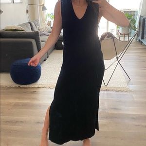 Rag & Bone Knit Maxi Dress - Black